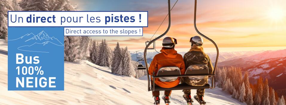 Bus 100% neige stations de ski