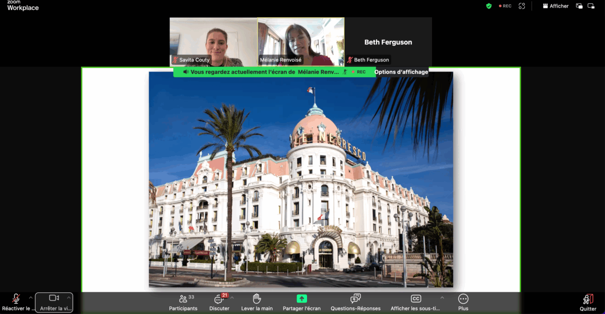 Webinaire OTM NCA & Hôtel Le negresco Nice